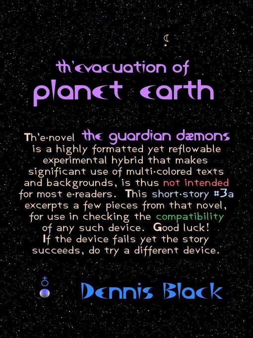 Title details for Th'Evacuation of Planet Earth by Dennis Black - Available